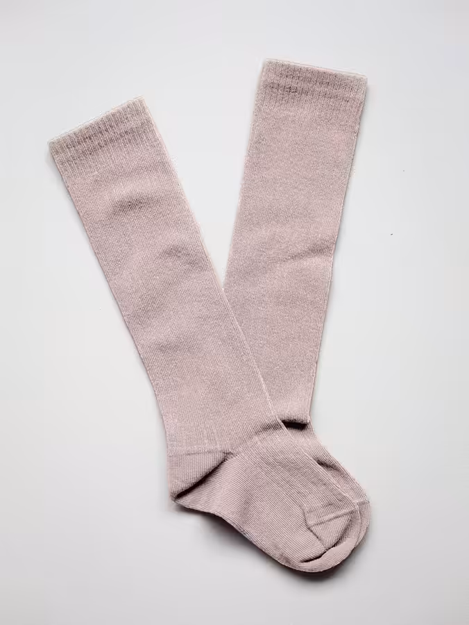 The Ribbed Sock Kids, couleur Antique Rose, Bronze, Gray Melange, Oatmeal parThe Simple Folk – Image 6