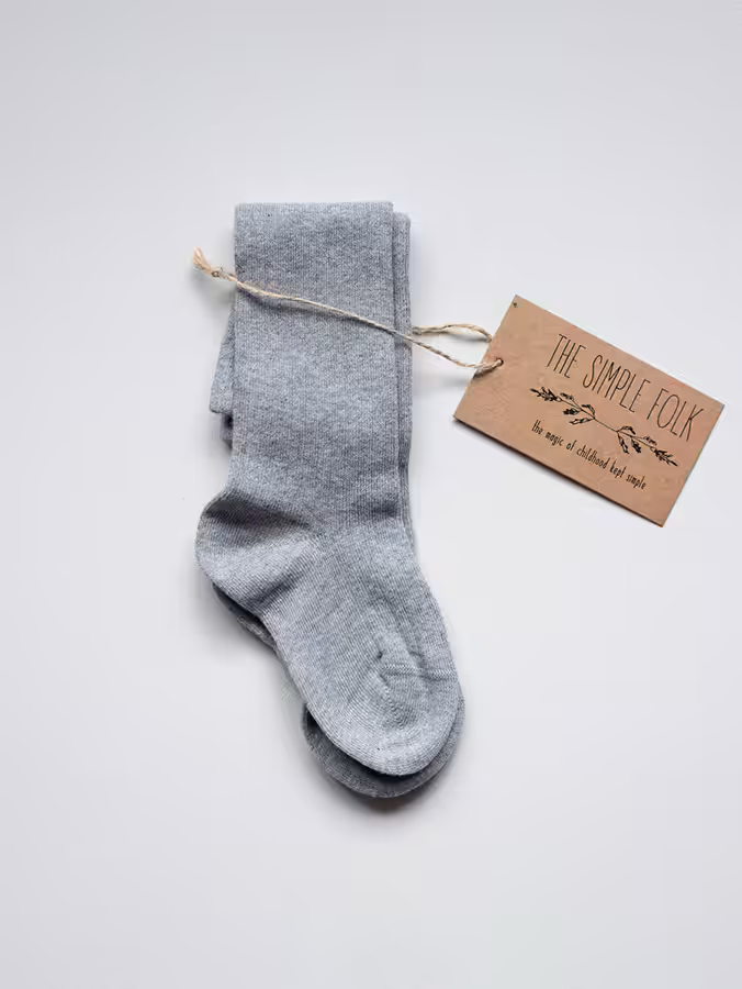 The Ribbed Sock Kids, couleur Antique Rose, Bronze, Gray Melange, Oatmeal parThe Simple Folk – Image 7