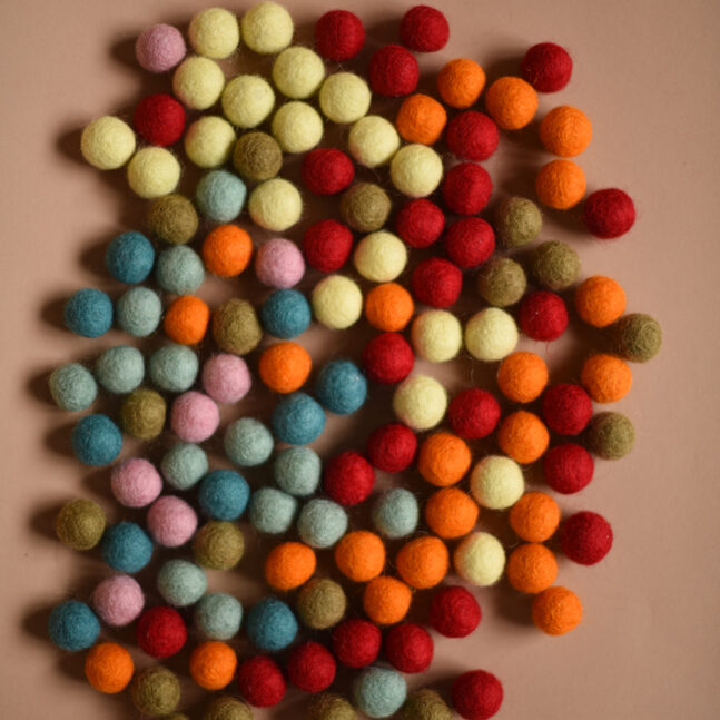 Boules de feutrine par Threewood