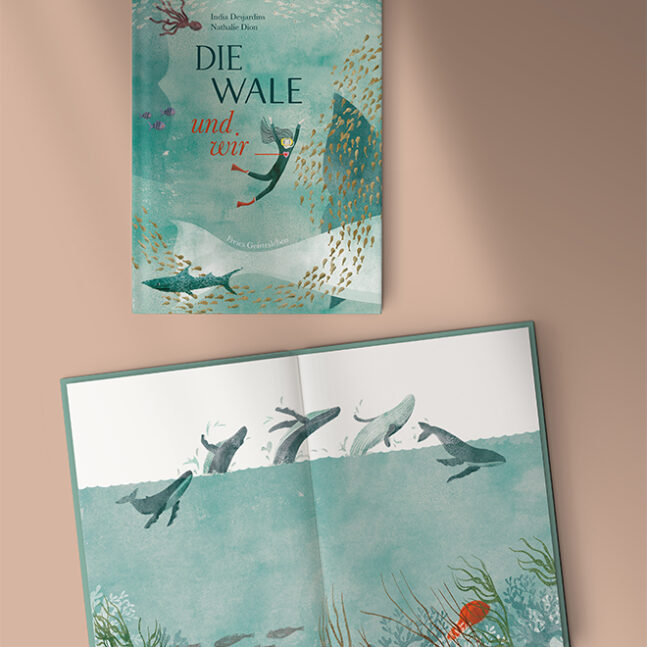 Livre pour enfants Illustration baleines