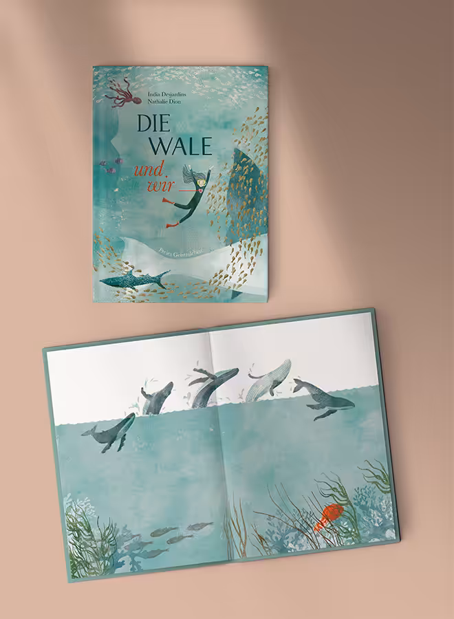 Livre pour enfants Illustration baleines
