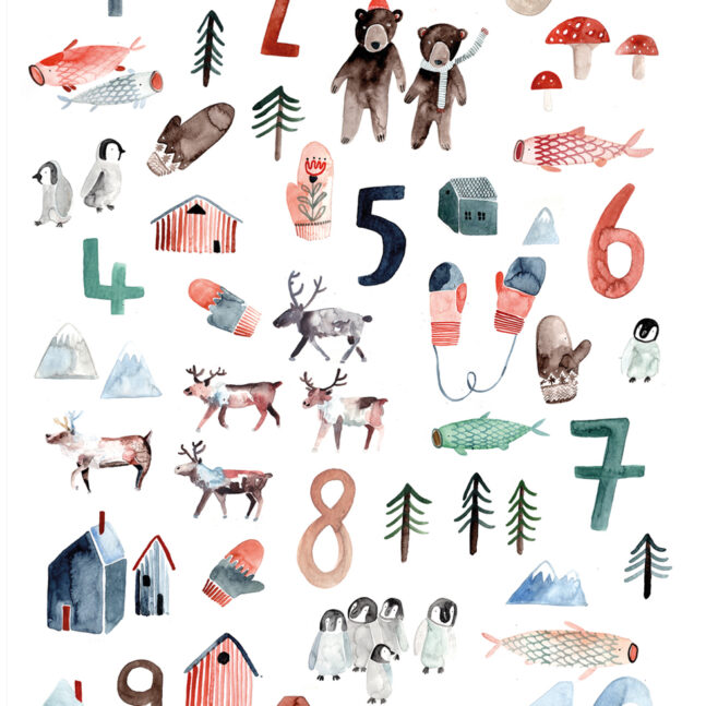 Poster 123 école maternelle apprentissage