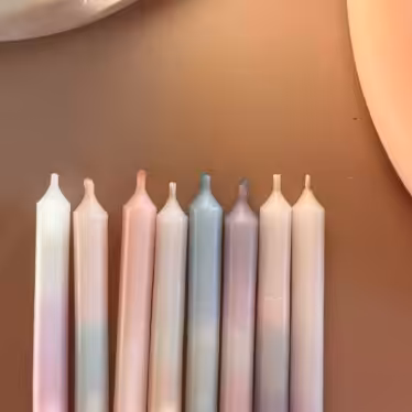 Geburtstagskerzen Tip Dye Frau Gold