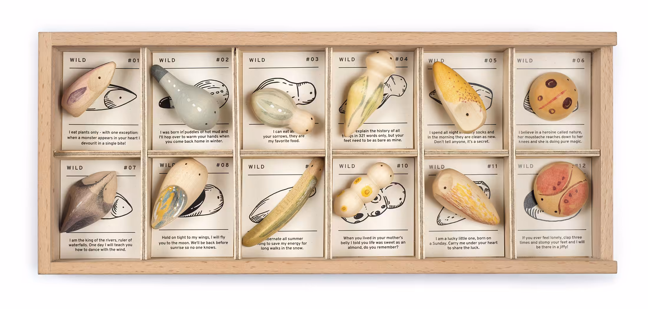 Holz Figuren Tiere Flora Fantasie Kinder Fabelwesen