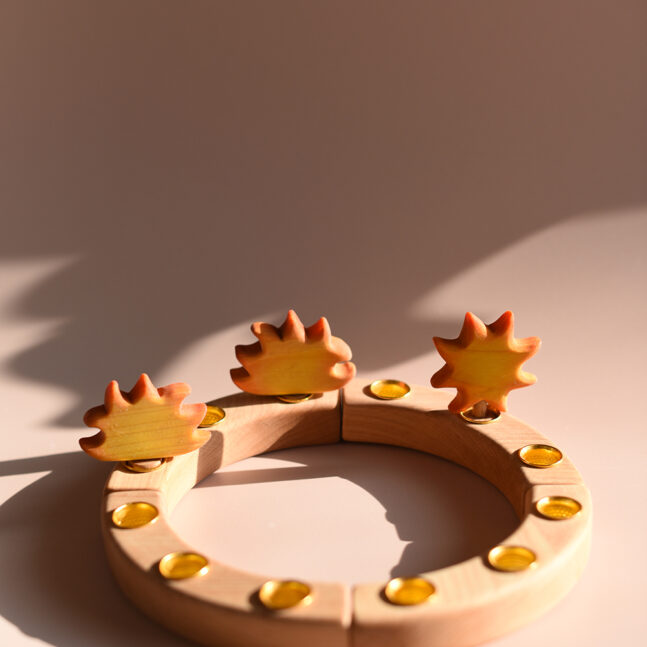 Allalive Anneau d'anniversaire selon Montessori Connecteur soleil