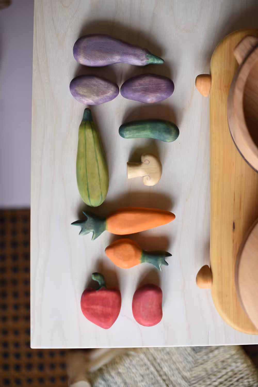 Montessori Holzgemüse Spielküche freies Spiel
