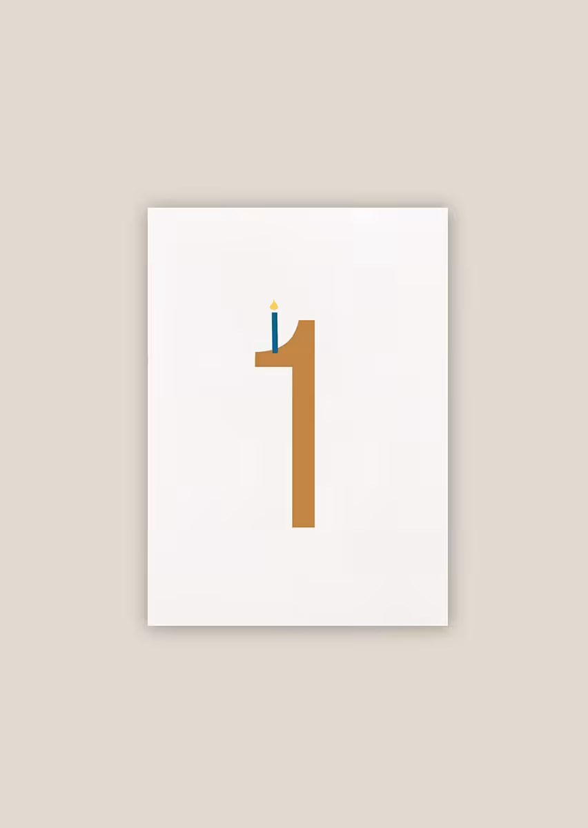 Paperwork carte anniversaire bougies illustration papier