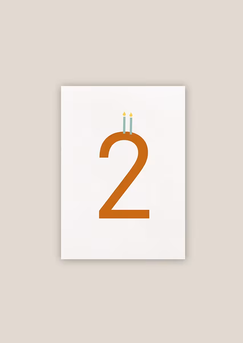 Paperwork carte anniversaire bougies illustration papier