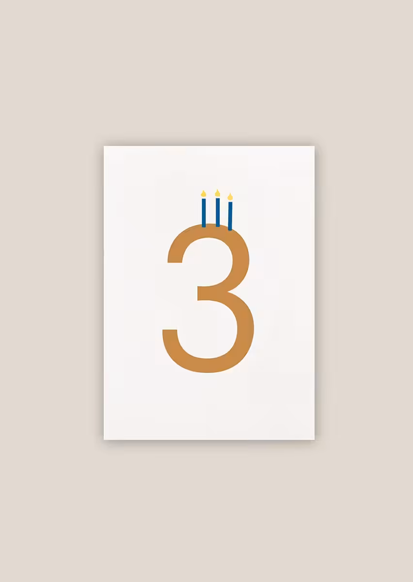 Paperwork carte anniversaire bougies illustration papier