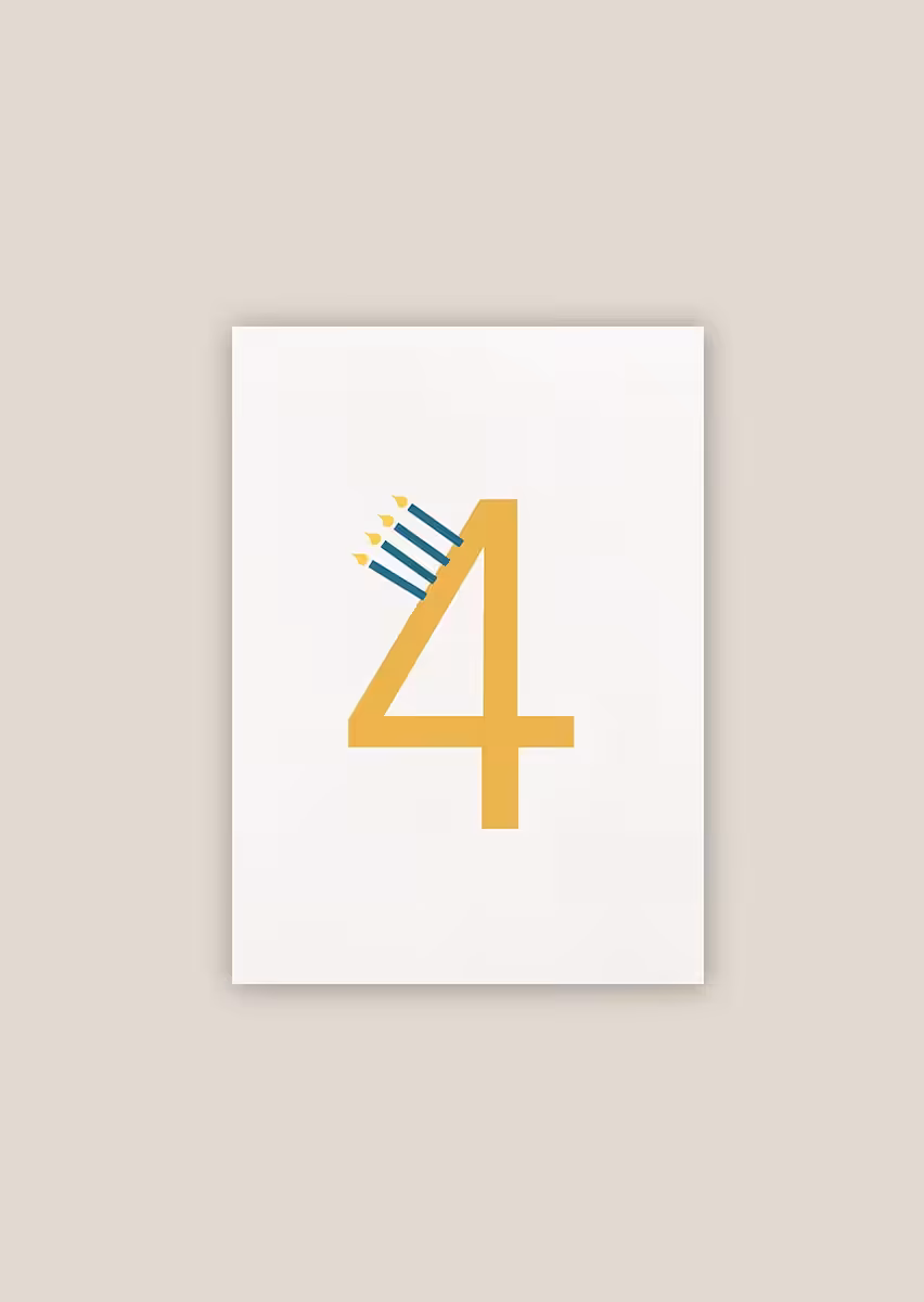 Paperwork carte anniversaire bougies illustration papier