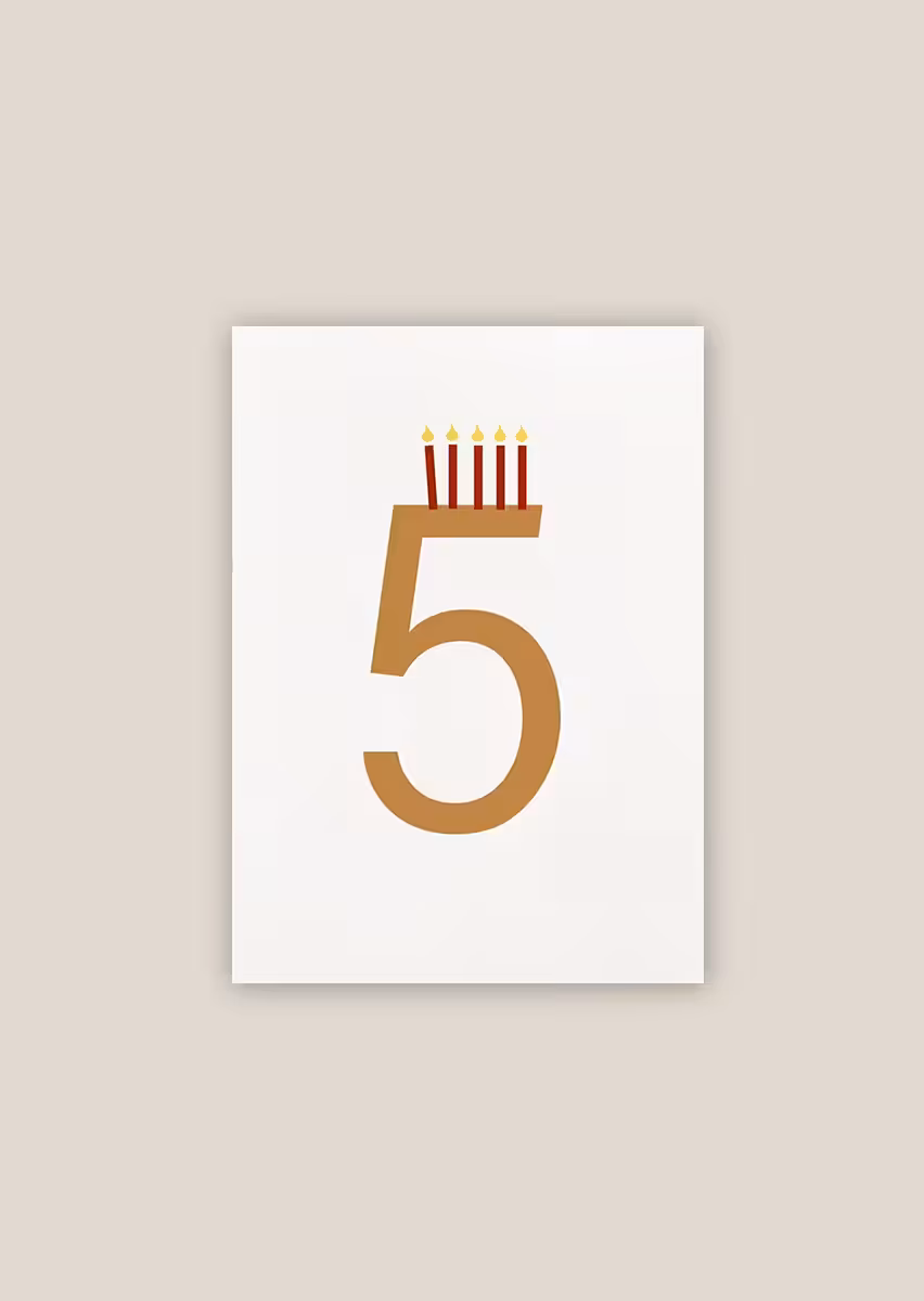 Paperwork carte anniversaire bougies illustration papier