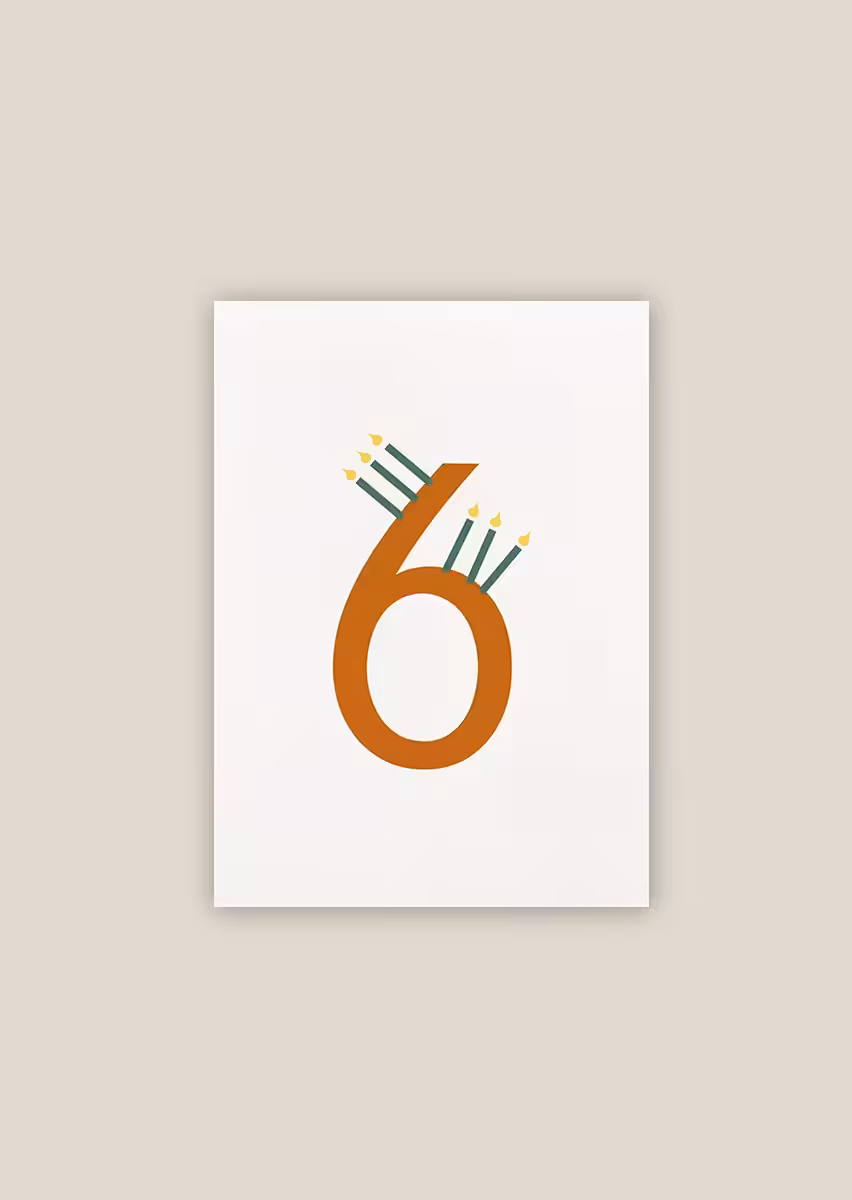 Paperwork carte anniversaire bougies illustration papier