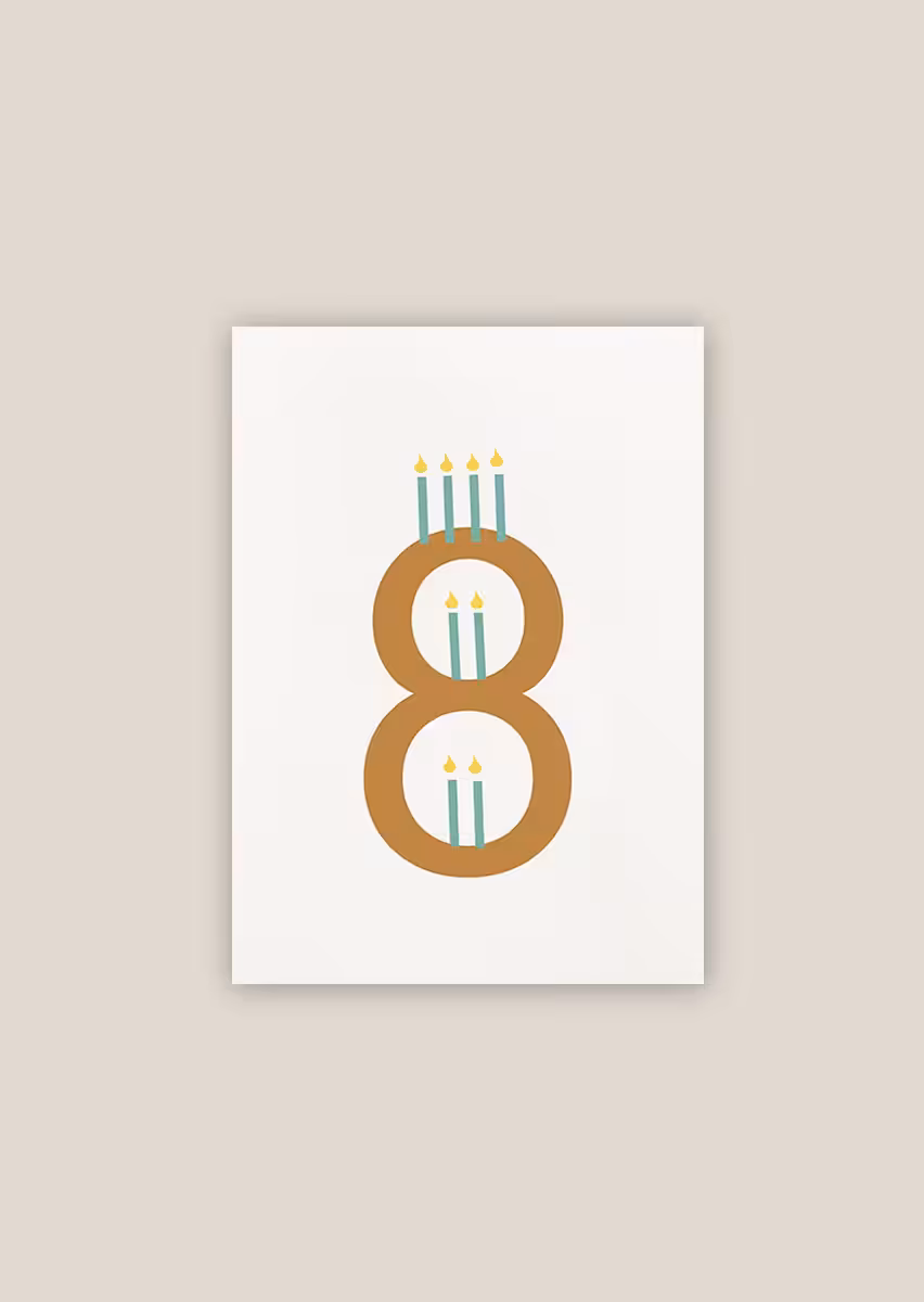 Paperwork carte anniversaire bougies illustration papier