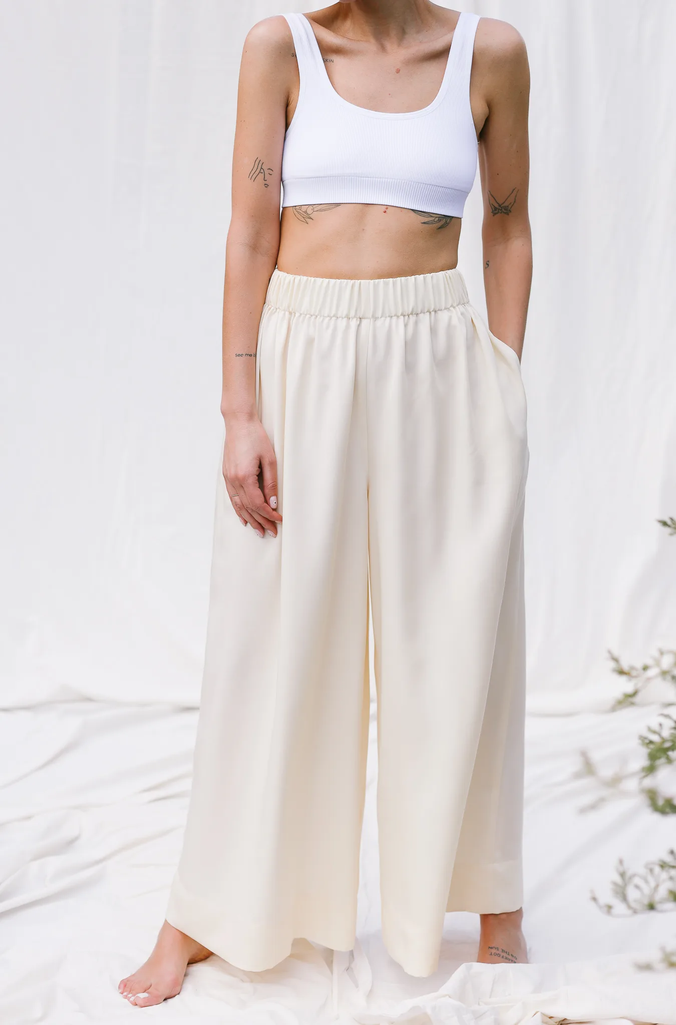 Palazzo elasticated waist pants LOU von OffOn