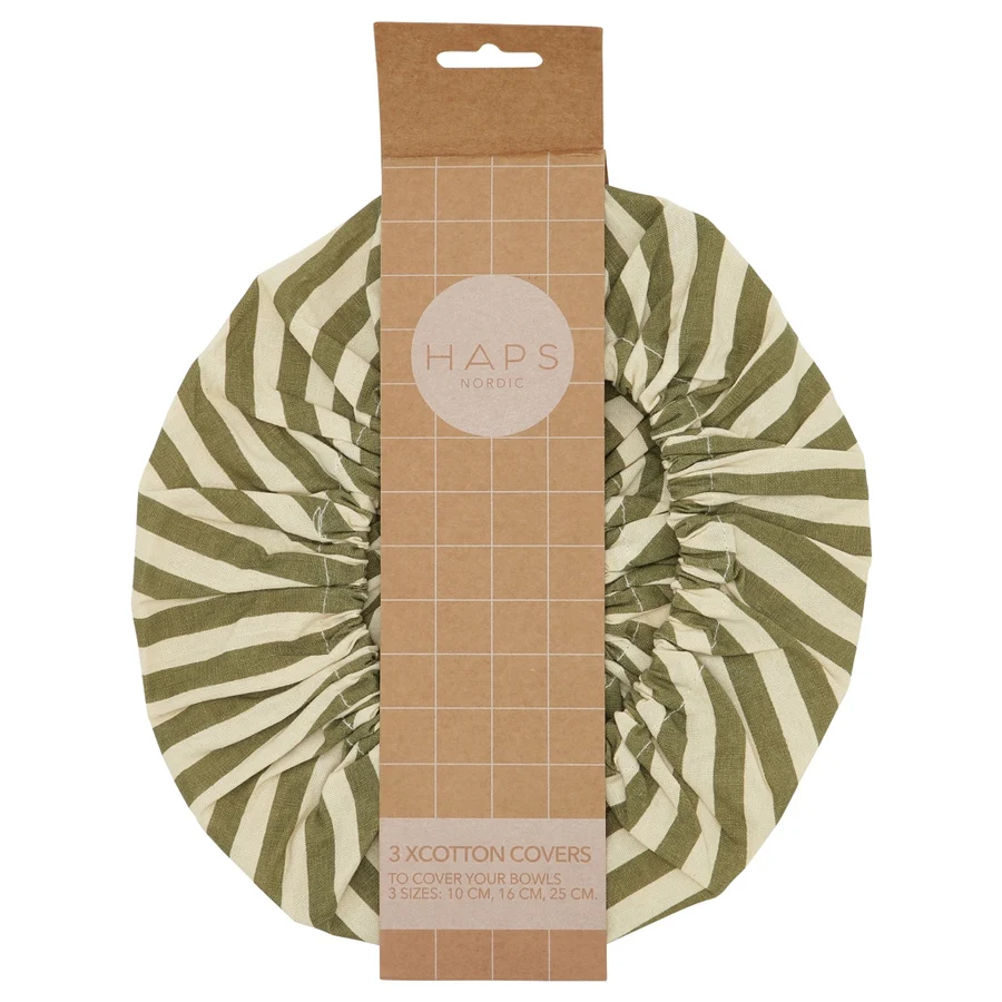 Cotton covers in Olive und Terracotta von Haps Nordic
