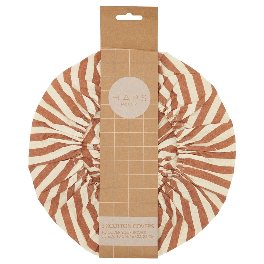 Cotton covers in Olive und Terracotta von Haps Nordic