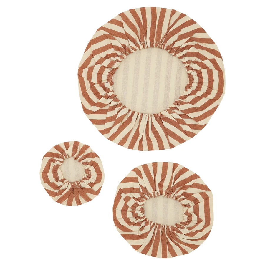 Cotton covers in Olive und Terracotta von Haps Nordic