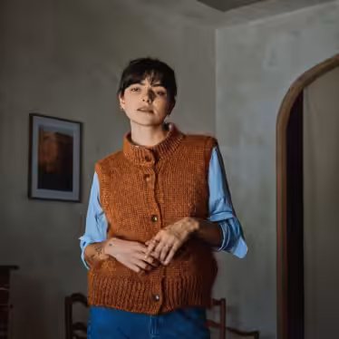 Cardigan aus Mohair mit kurzen Ärmeln