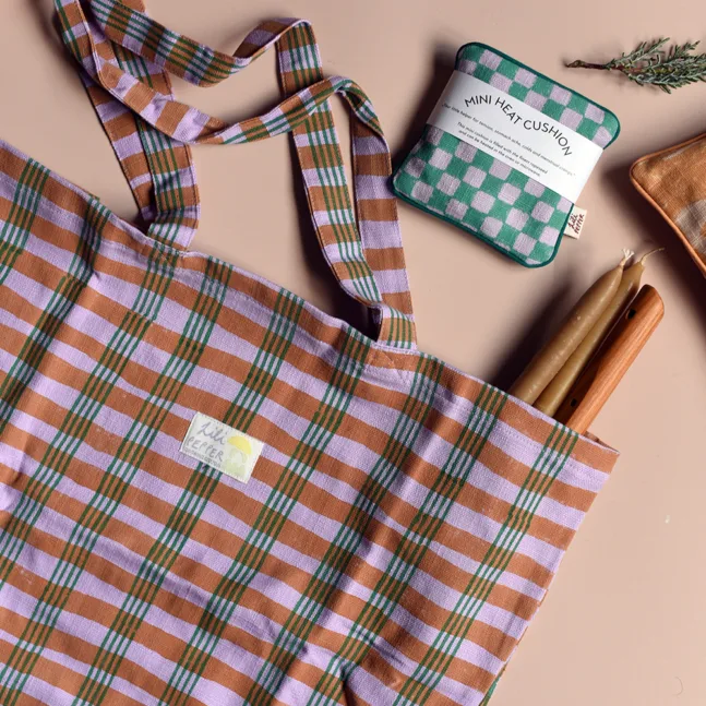 Baumwolltasche in Check von Lili Pepper