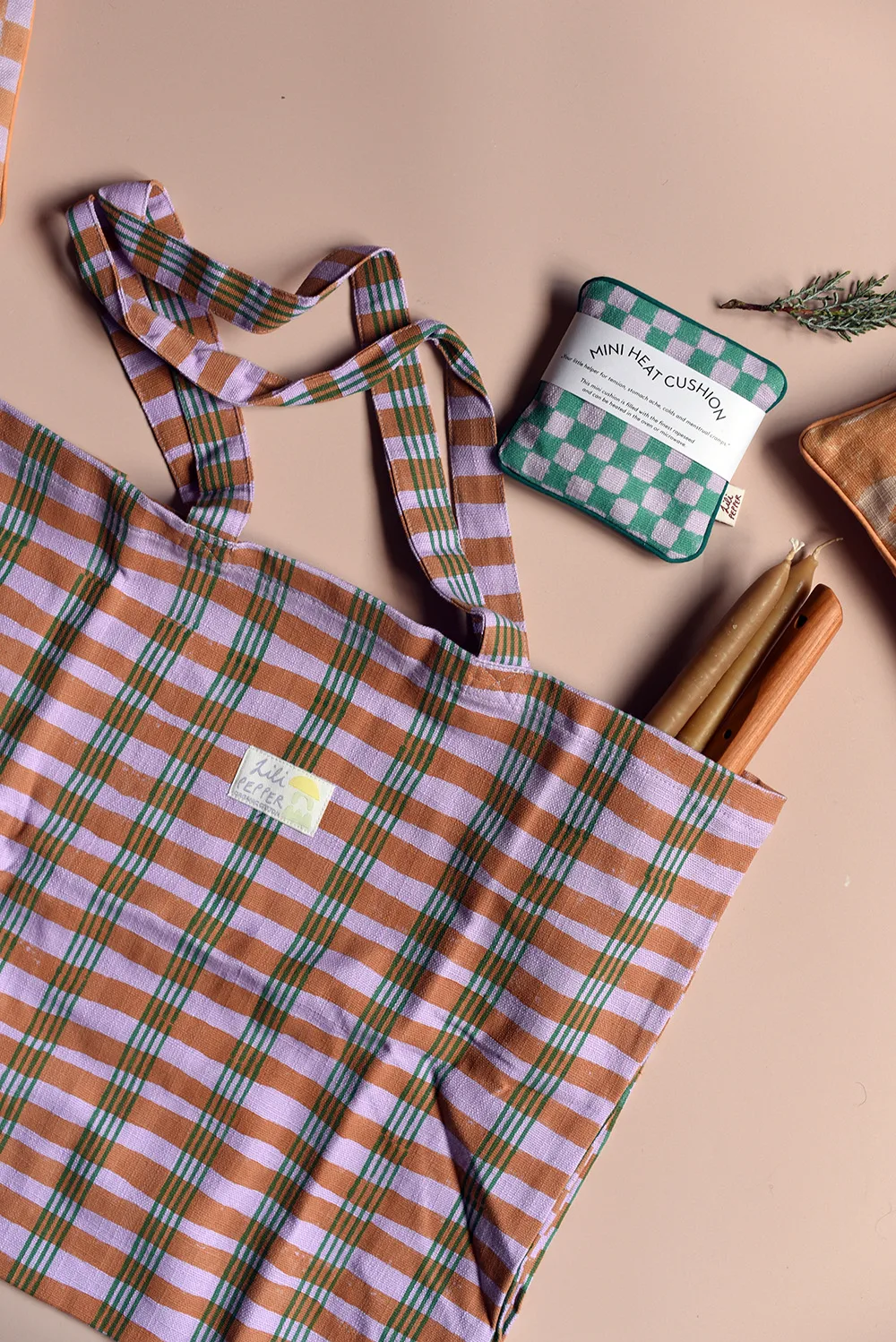 Baumwolltasche in Check von Lili Pepper
