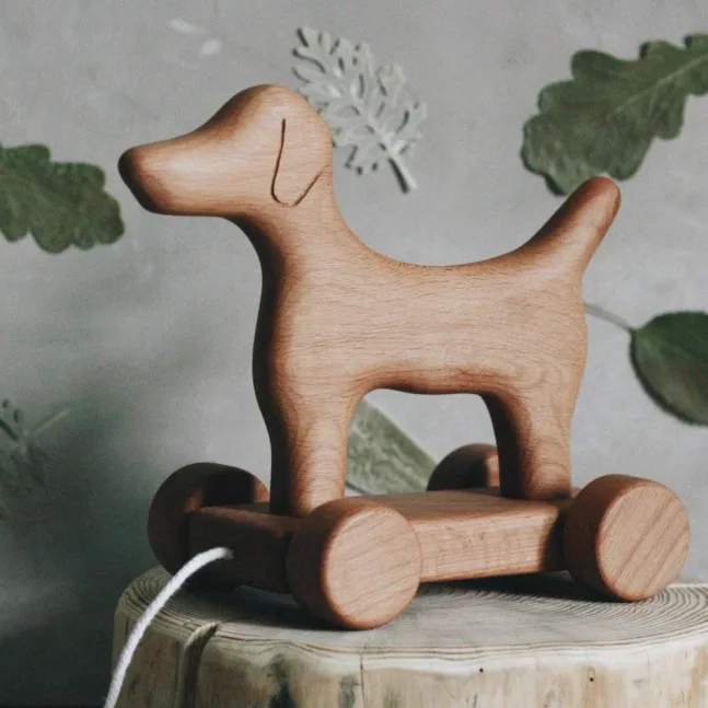 Hund aus Holz von Tateplota
