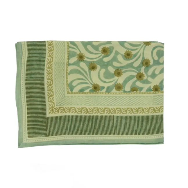 Poppies Green Tischdecke mit Blumenprint von Bonheur du Jour Paris