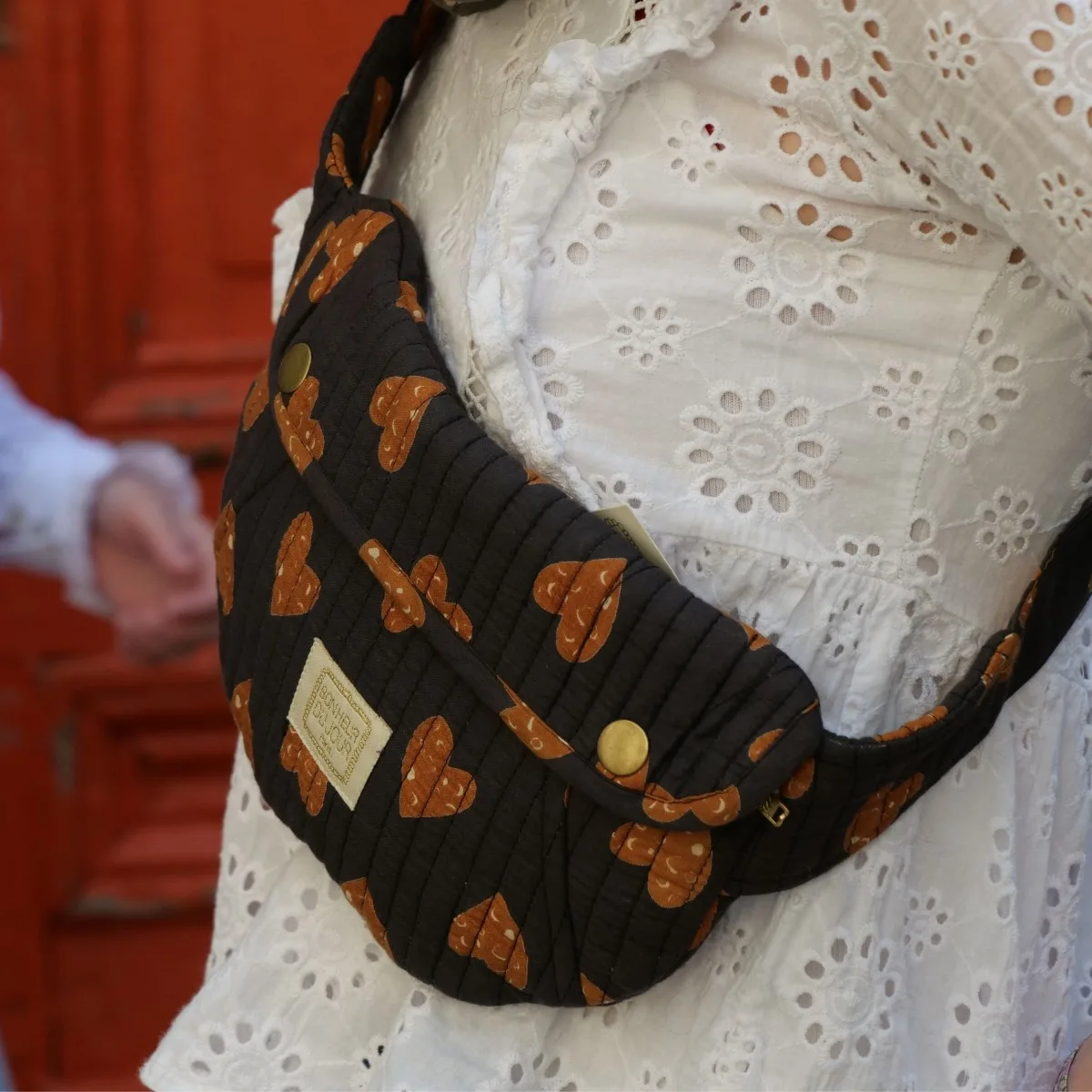 KATE Sac banane avec "Wild Heart" par Bonheur du Jour Paris