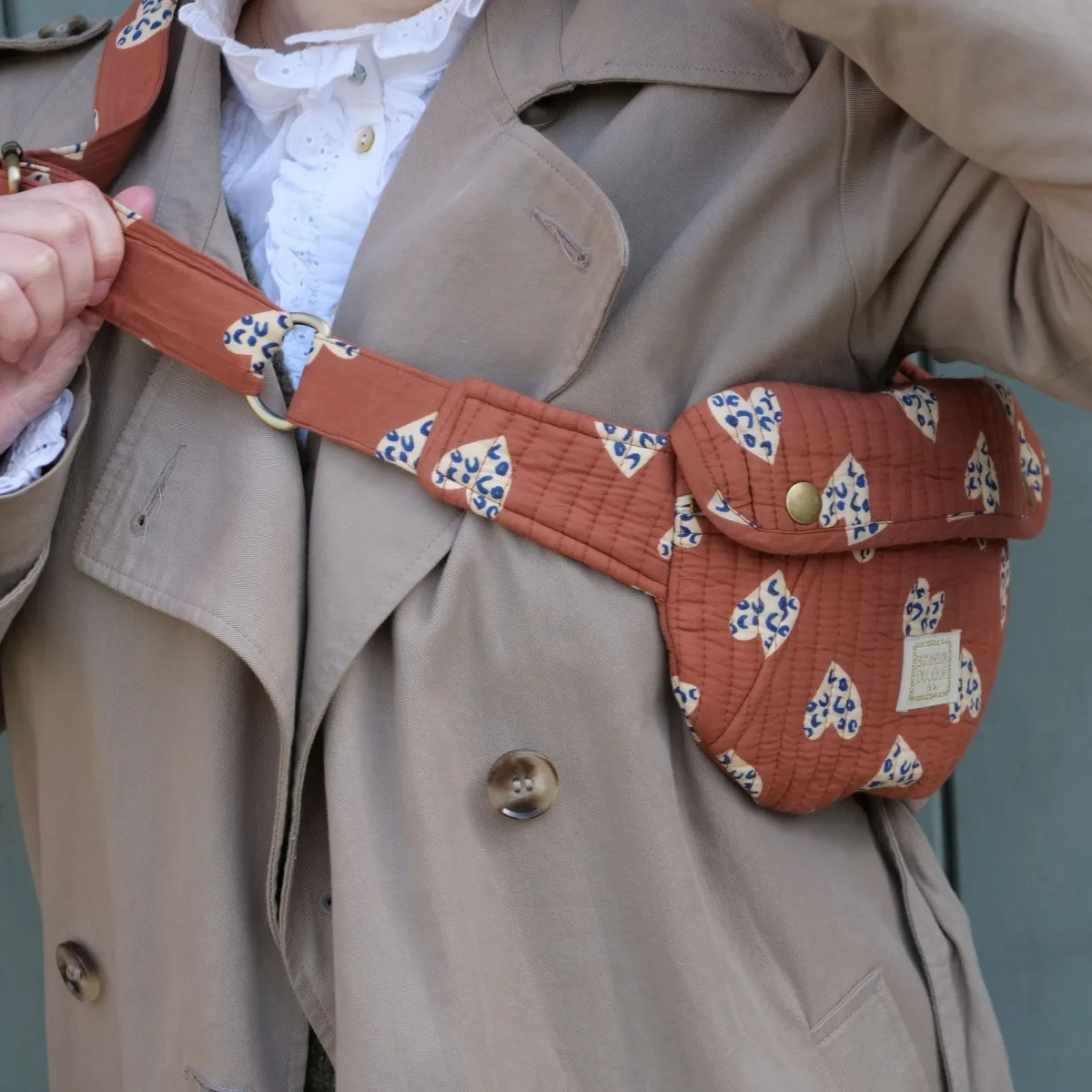 KATE Sac banane avec "Wild Heart" par Bonheur du Jour Pariss