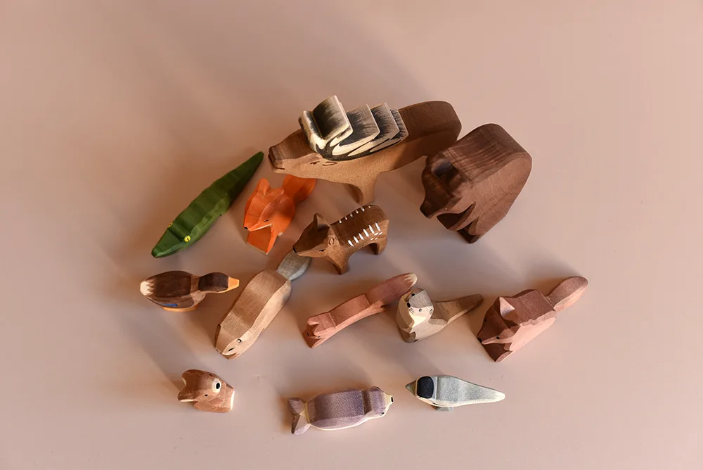 Animaux en bois par Ostheimer