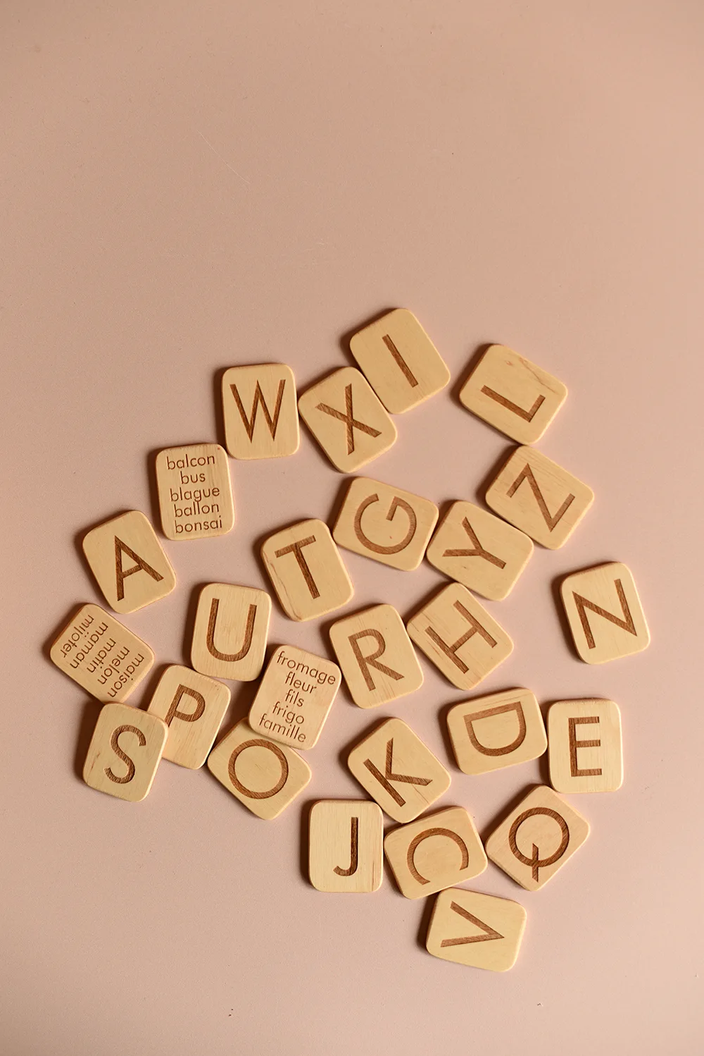 Extraset lettres - écriture française - d'après Montessori par Threewood