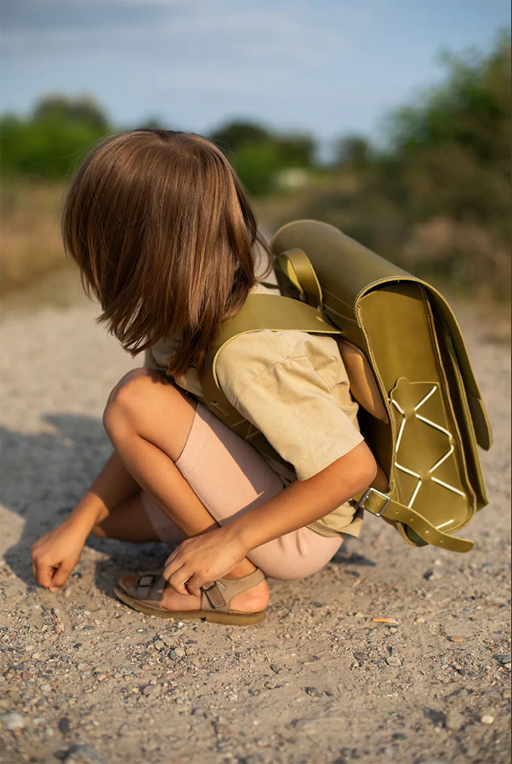 Cartable en cuir KOMPAKT par hukkepack