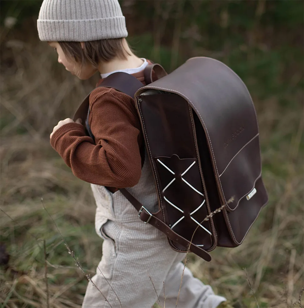 Cartable en cuir KOMPAKT par hukkepack