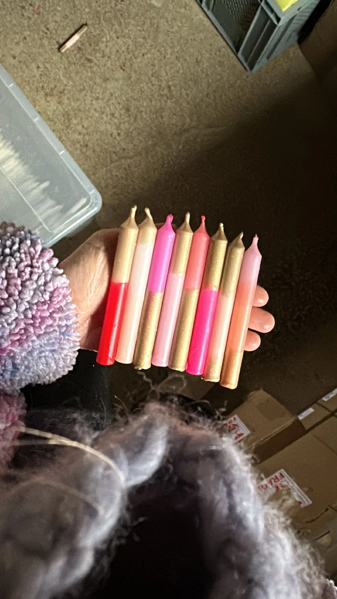 Bougies d'anniversaire Glamour par Frau Gold