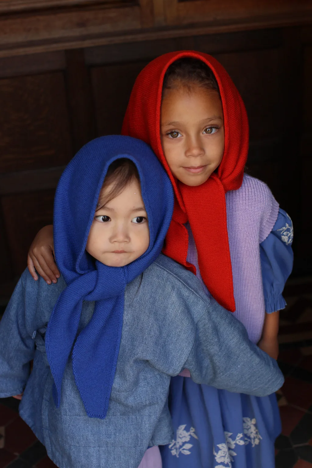 SCARF JOSEPHINA RED HVID