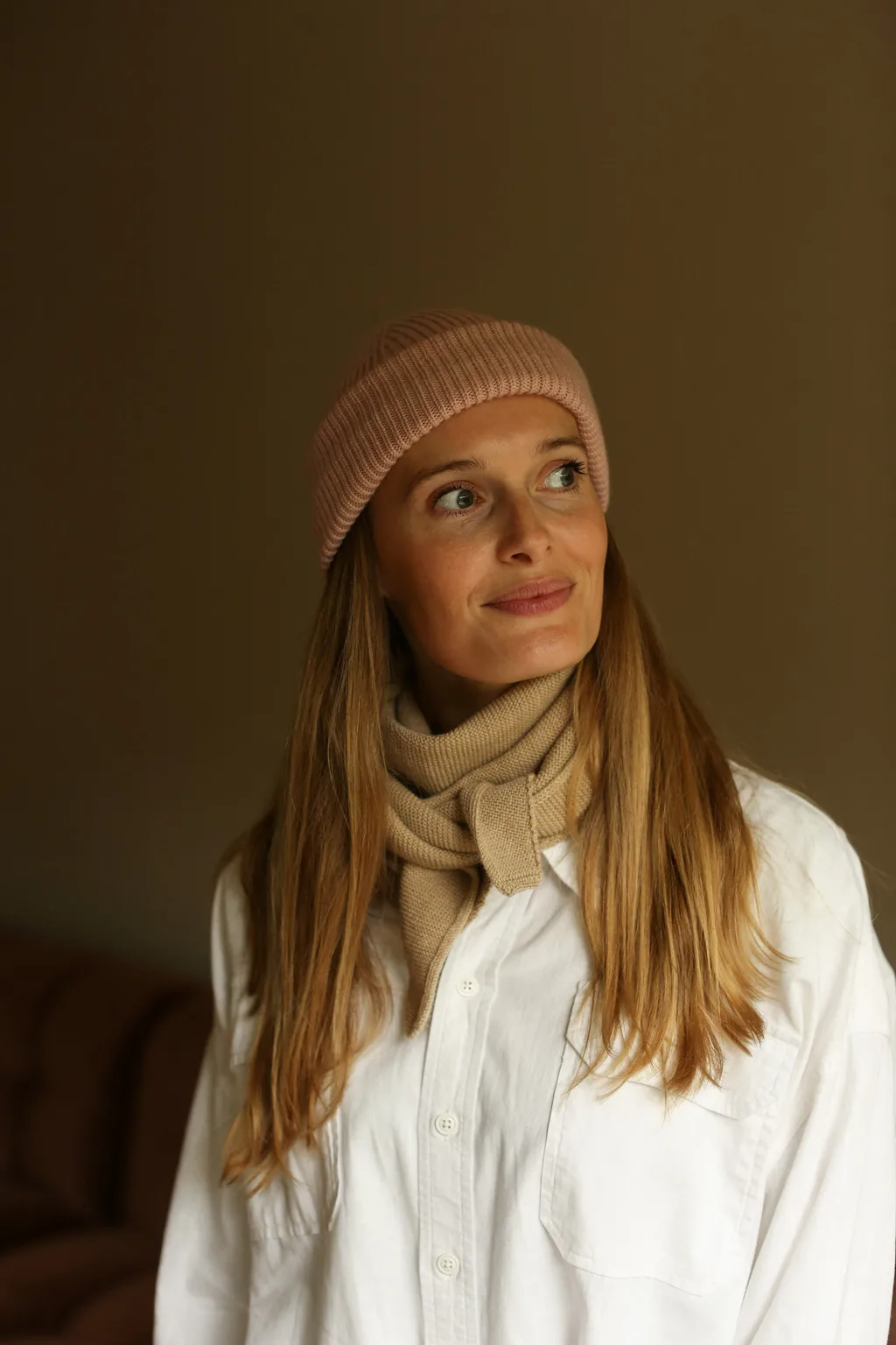 SCARF JOSEPHINA SAND HVID