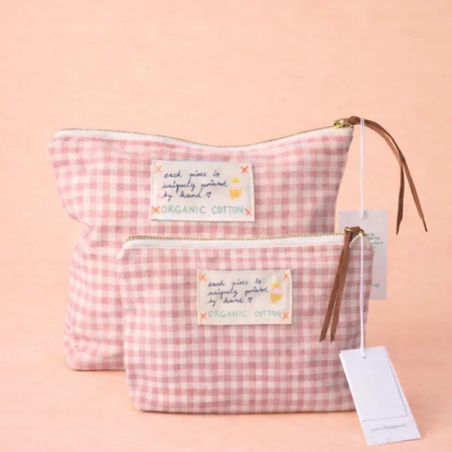 Organic Cotton Pouch klein & gross von Lili Pepper