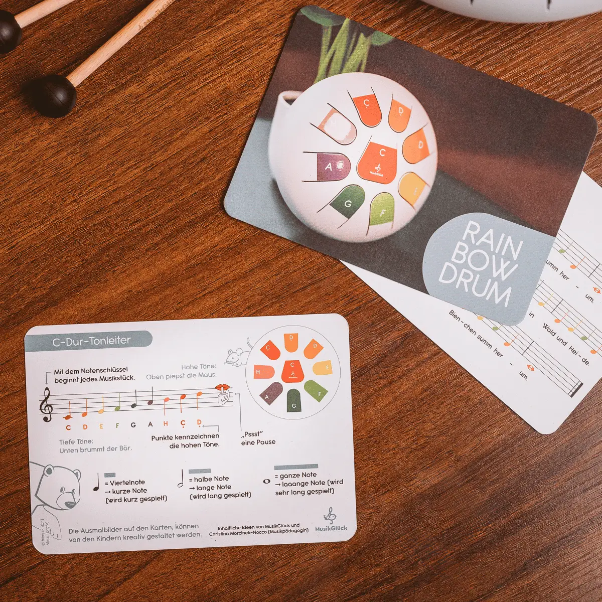 Tambour à languettes en acier « Rainbow Drum » par MusikGlück
