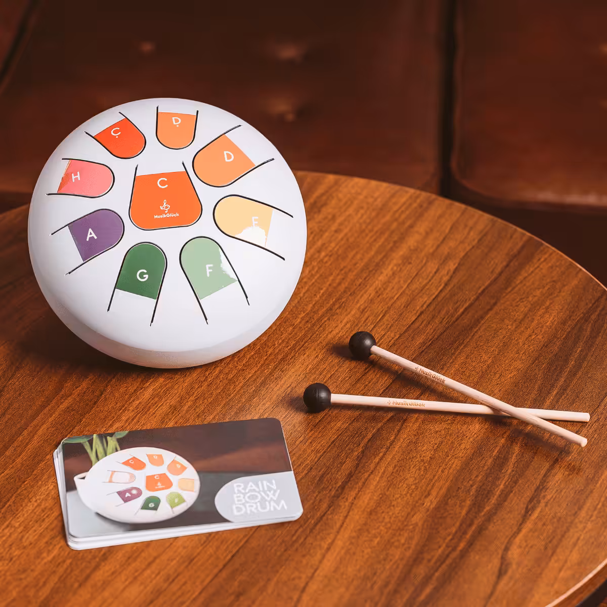 Tambour à languettes en acier « Rainbow Drum » par MusikGlück