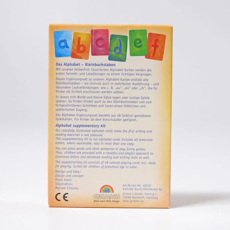 Deutsches Alphabet Kartenspiel von Grimm's