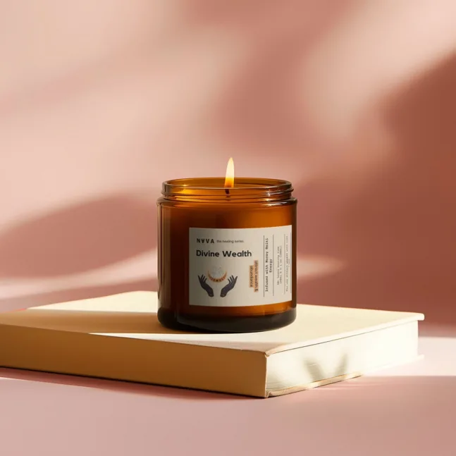 Scented Organic Soy Candle - Divine Wealth von NAVA