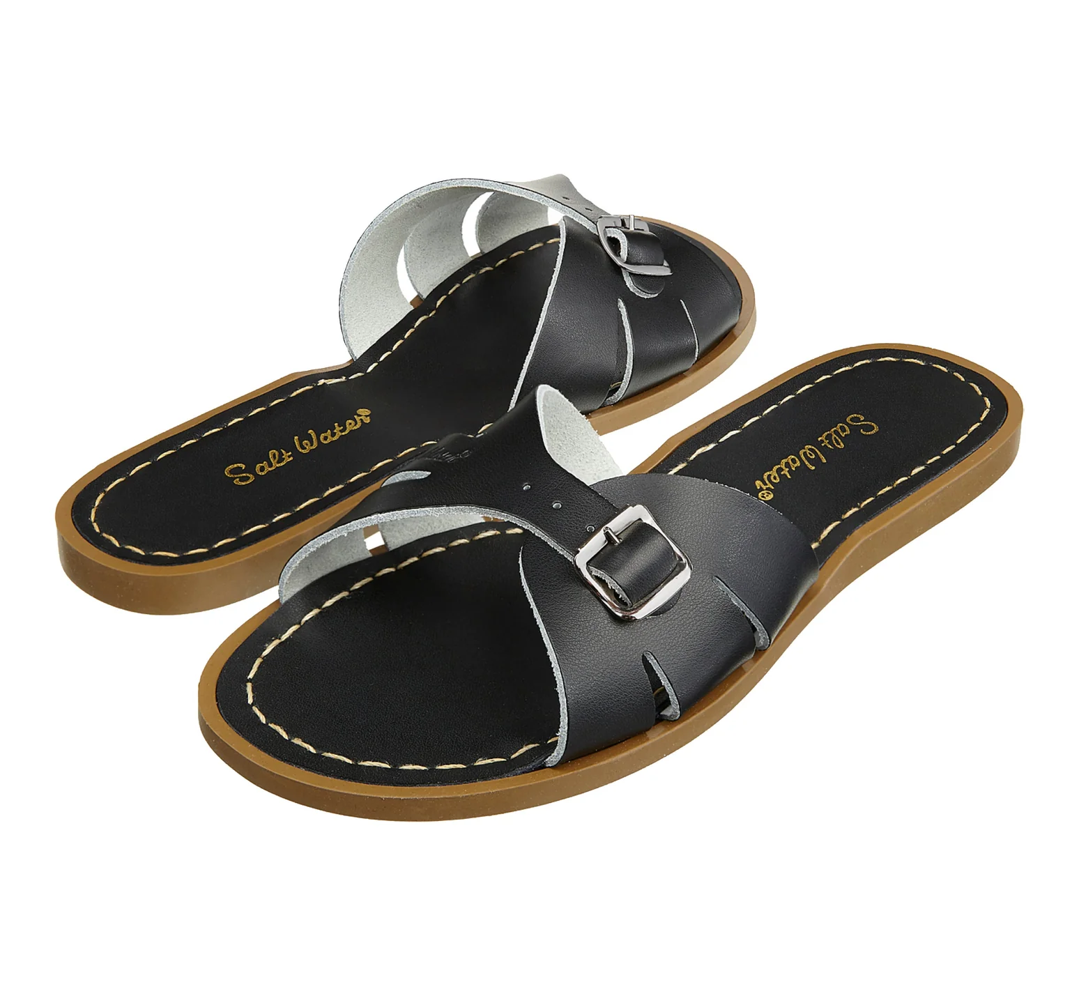Salt-Water Slide in Black und Tan
