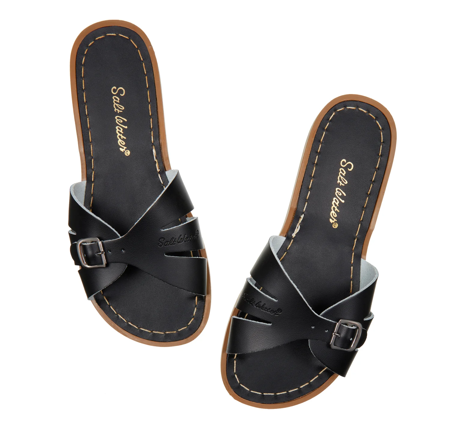 Salt-Water Slide in Black und Tan