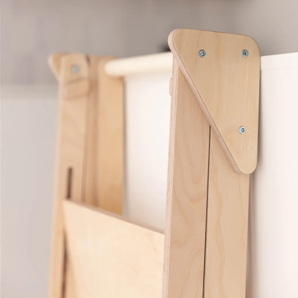 Wooden Montessori Learning Tower Jindl® – Wood Colour