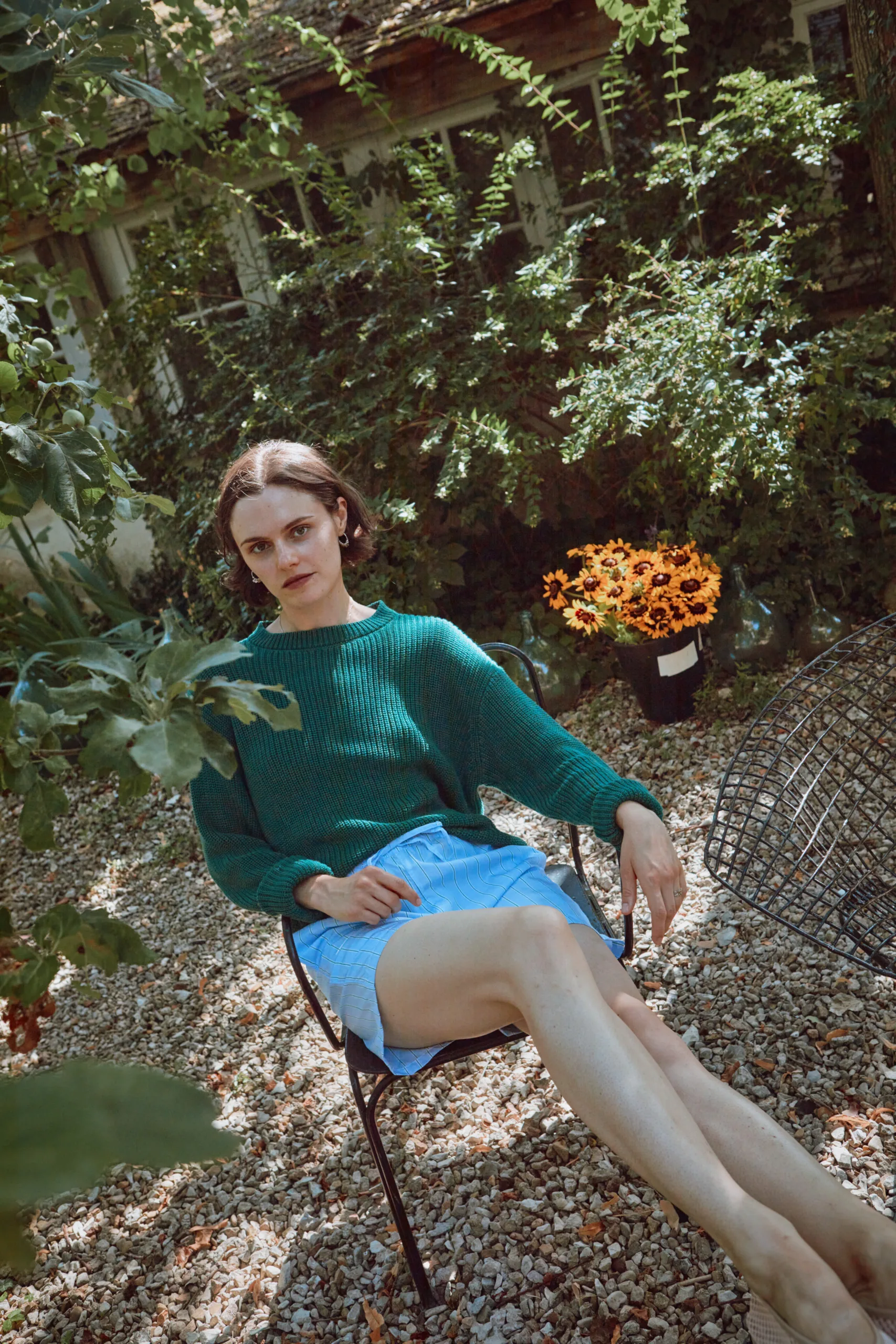 Pull Pissenlit en vert par poudreorganic