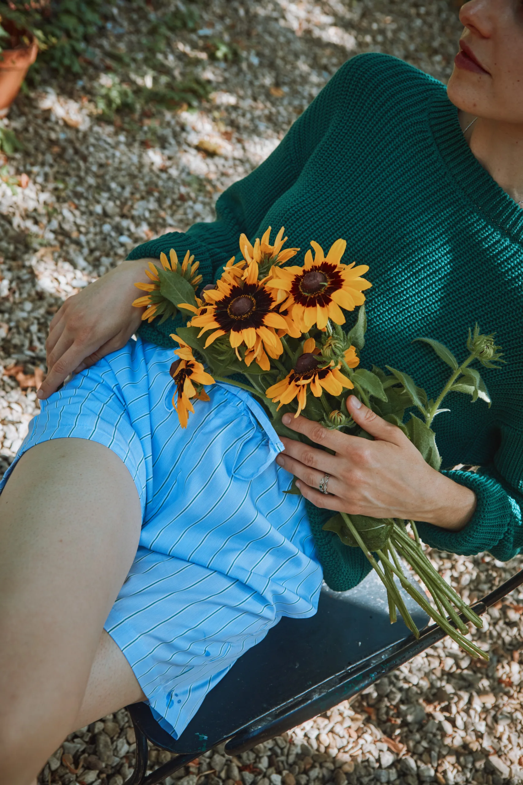 Pull Pissenlit en vert par poudreorganic