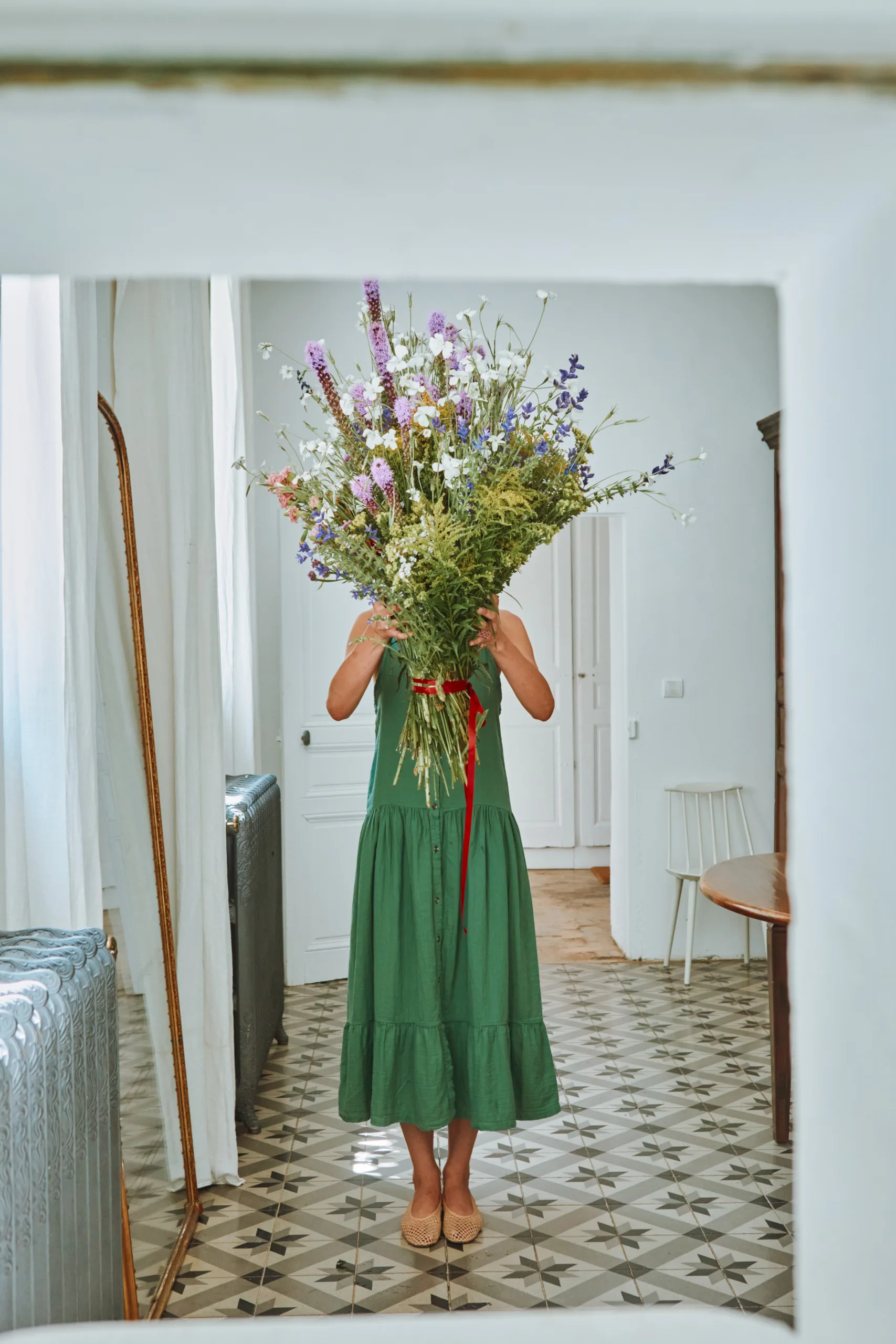 ROBE CELOSIE in Green von poudreorganic