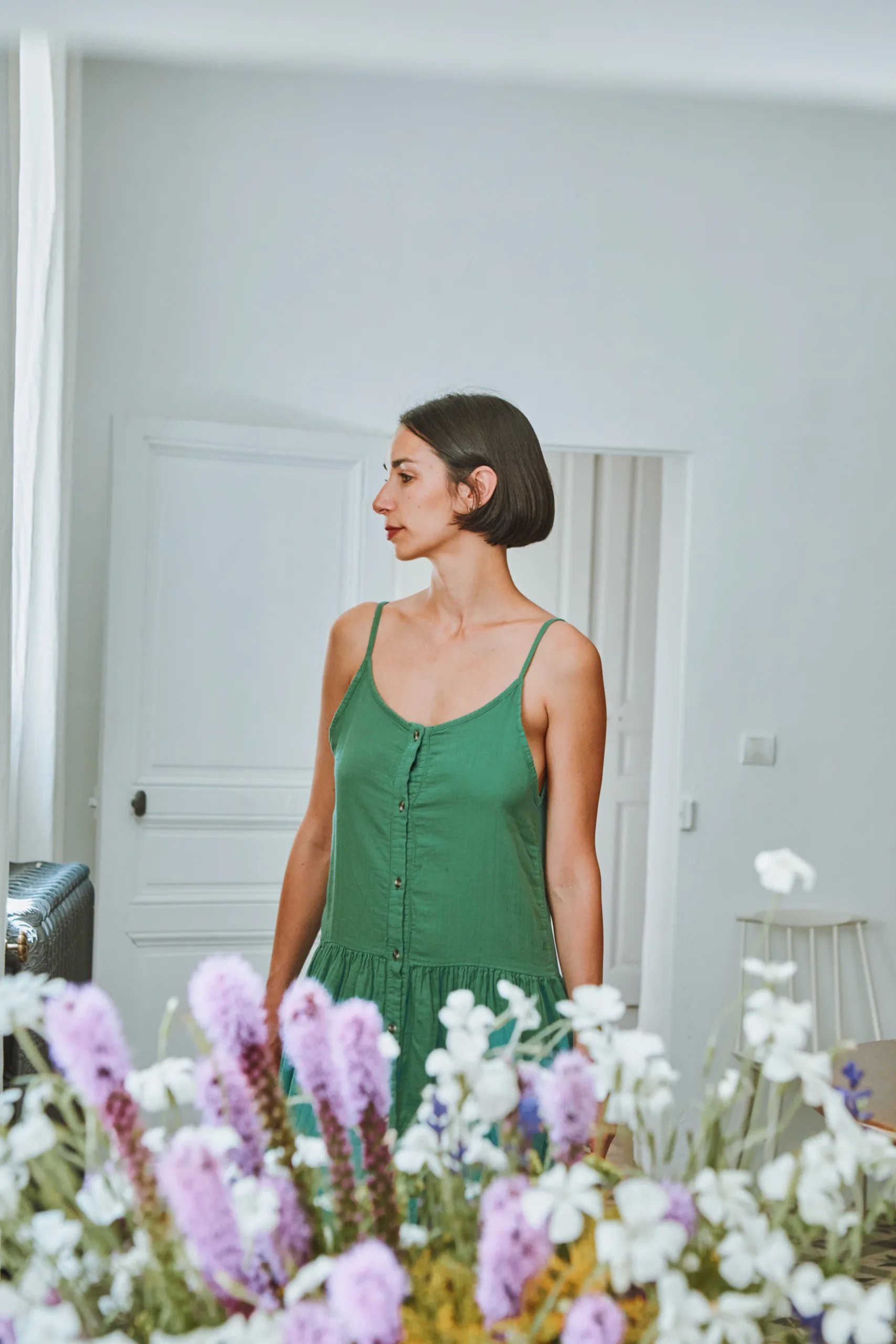 ROBE CELOSIE in Green von poudreorganic