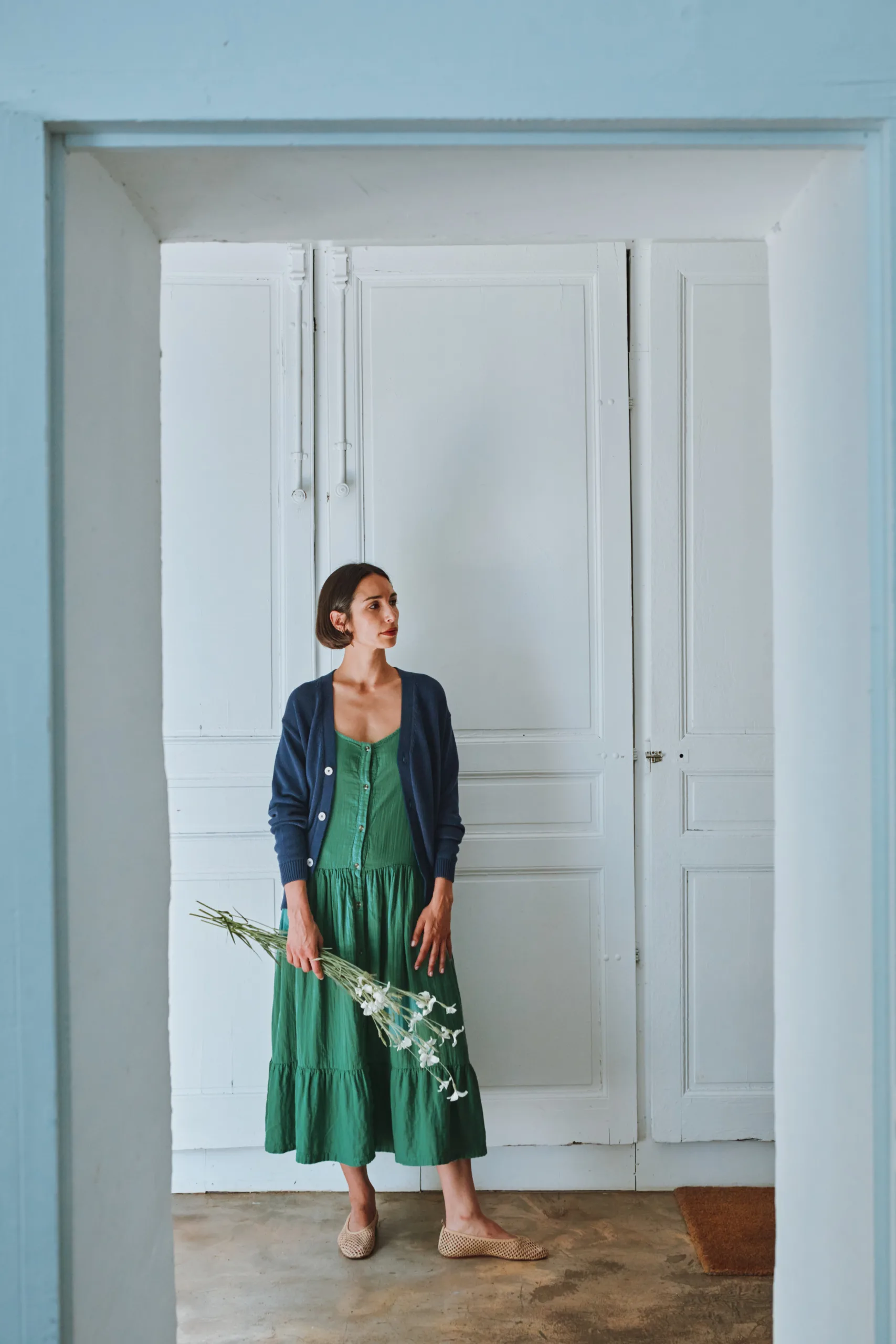 ROBE CELOSIE in Green von poudreorganic