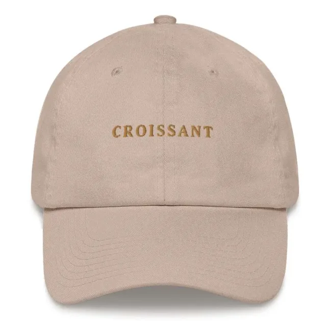 Croissant - Embroidered Cap in Stone von The Refined Spirit