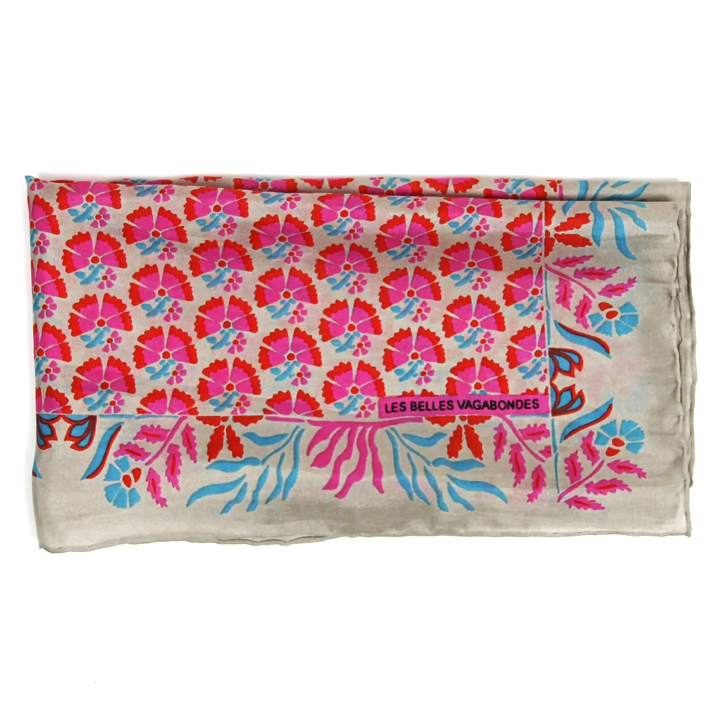 Mini-Seidenschal in Augustine Rose von Les Belles Vagabondes